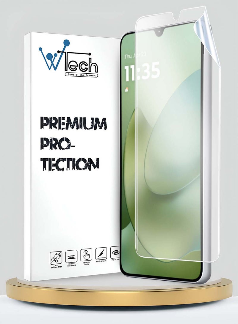 دبليو تيك واقي شاشة رفيع ومرن من فيلم هيدروجيل متميز لهواتف موتورولا موتو G06 / G06 باور 4G 2025 (MSHFMN) - شفاف - Image 1